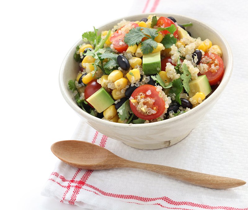 Spring Recipe: Quinoa Salad with Black Beans & Avocado